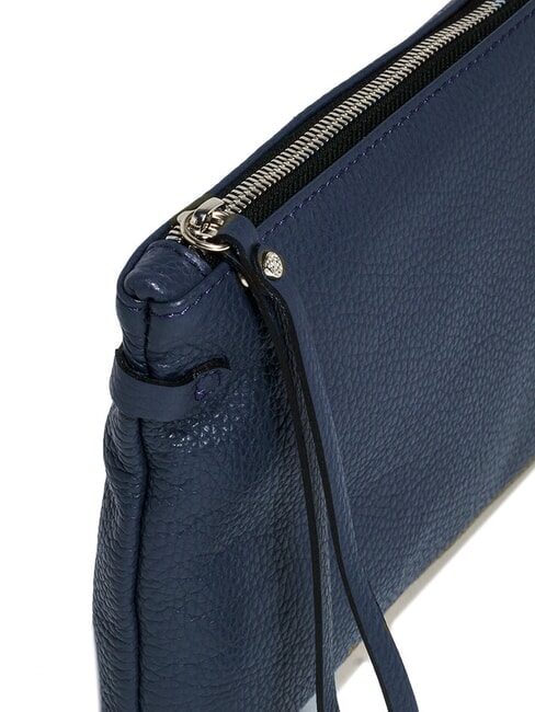 HERMY Sac enveloppe en cuir avec bandoulière BLEU - Sacs pour Femme