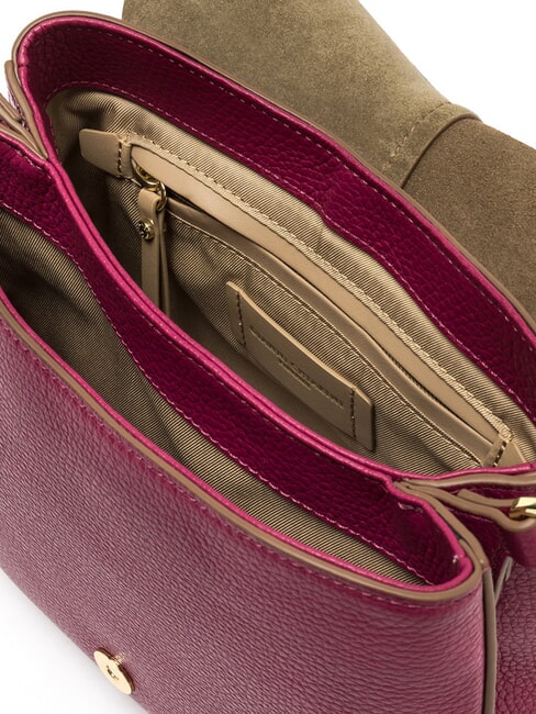 HELENA ROUND Sac en cuir avec double bandoulière fleur du désert - Sacs pour Femme