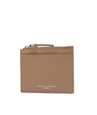 GIANNI CHIARINI GRAIN Portefeuille plat en cuir avec zip argile - Portefeuilles Femme - 2