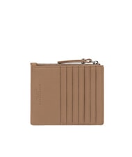 GIANNI CHIARINI GRAIN Portefeuille plat en cuir avec zip argile - Portefeuilles Femme - 3