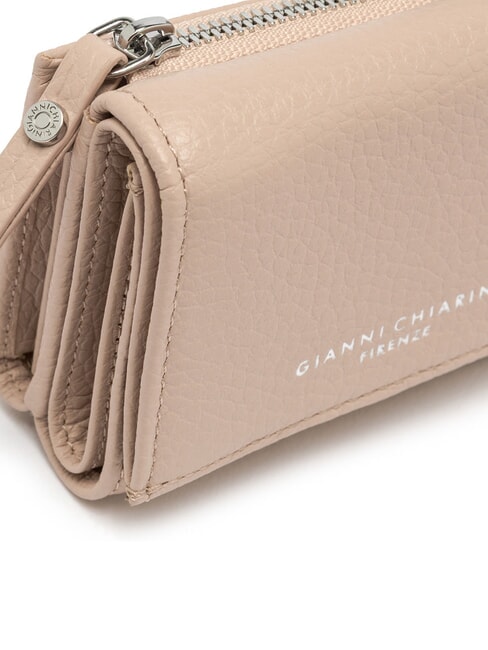 WALLETS GRAIN Petit portefeuille en cuir grainé sel rose - Portefeuilles Femme