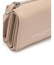 GIANNI CHIARINI WALLETS GRAIN Petit portefeuille en cuir grainé sel rose - Portefeuilles Femme - 4