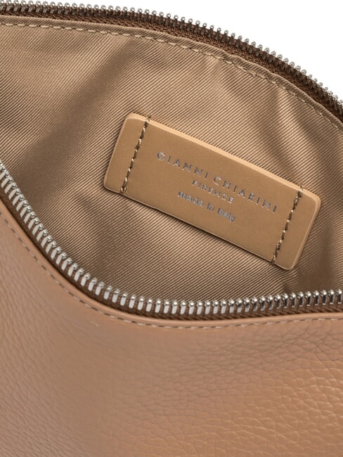 HERMY Sac enveloppe en cuir avec bandoulière argile - Sacs pour Femme