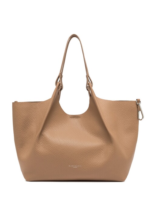 DUA Grand sac à bandoulière en cuir argile - Sacs pour Femme