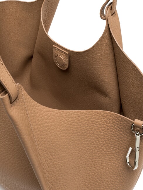 DUA Grand sac à bandoulière en cuir argile - Sacs pour Femme