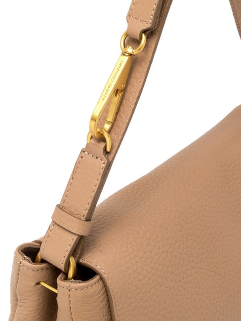 CECILE Sac bandoulière en cuir martelé argile - Sacs pour Femme