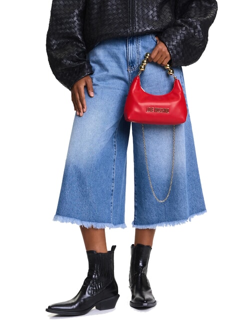 CHAIN Mini sac à main, avec bandoulière ROUGE - Sacs pour Femme