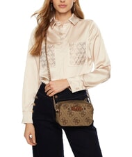 GUESS IZZY Sac photo avec deux fermetures éclair LOGO DE LAIT - Sacs pour Femme - 4