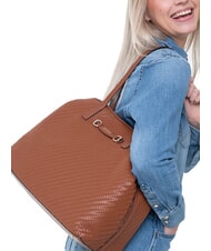 GUESS VIKKY II Sac fourre-tout à bandoulière COGNAC - Sacs pour Femme - 4