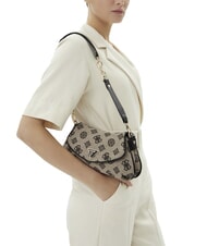 GUESS BEYZA  Sac à bandoulière logo noir - Sacs pour Femme - 4