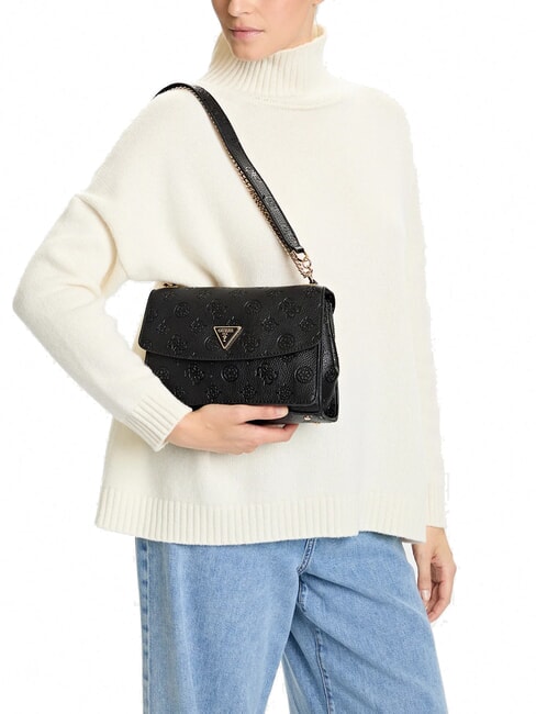 CRESIDIA II Sac à bandoulière avec rabat logo noir - Sacs pour Femme