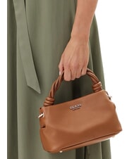 GUESS SANSA Mini sac à main avec bandoulière COGNAC - Sacs pour Femme - 4