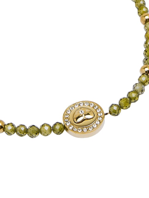 ARM PARTY Bracelet perlé or jaune/vert - Bracelets