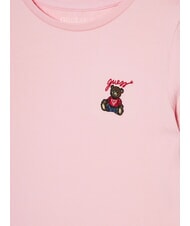 GUESS KIDS T-shirt &agrave; manches courtes avec ours en peluche rose barbe &agrave; papa - Tee-shirt enfant - 3