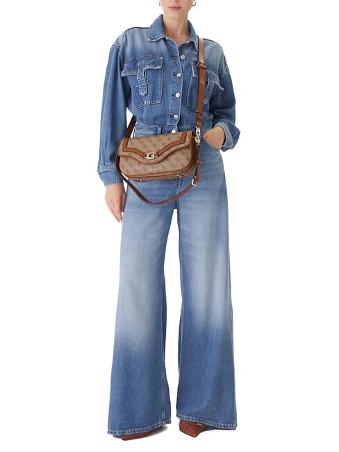 DEA Sac à bandoulière avec rabat LOGO DE LAIT - Sacs pour Femme