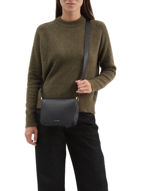 ERIS Mini sac à bandoulière en cuir Noir - Sacs pour Femme