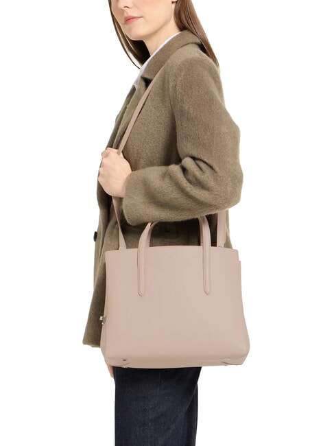 SWAP Sac fourre-tout en cuir martelé rose poudré - Sacs pour Femme