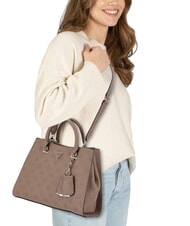 GUESS CRESIDIA II Sac à main avec bandoulière logo taupe foncé - Sacs pour Femme - 6