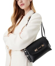 GUESS LEFIA Sac à bandoulière avec rabat NOIR - Sacs pour Femme - 6
