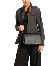 COCCINELLE ARIES Sac bandoulière en cuir martelé Noir - Sacs pour Femme - 4