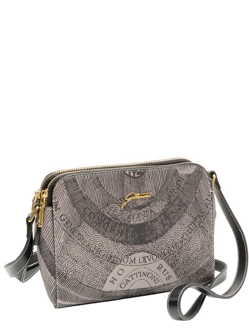 PLANETARIUM sac bandoulière monochrome gris clair/noir - Sacs pour Femme