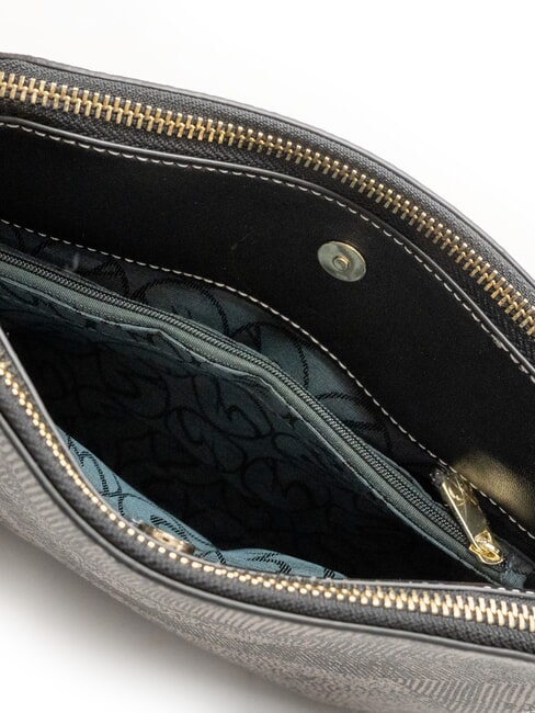 PLANETARIUM sac bandoulière monochrome gris clair/noir - Sacs pour Femme