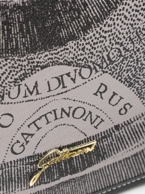 PLANETARIUM Sac bandoulière à rabat monochrome gris clair/noir - Sacs pour Femme