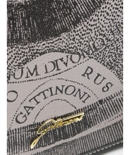 GATTINONI PLANETARIUM Sac bandoulière à rabat monochrome gris clair/noir - Sacs pour Femme - 3