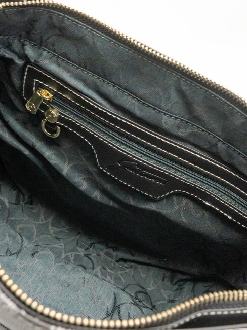 PLANETARIUM Sac bandoulière à rabat monochrome gris clair/noir - Sacs pour Femme