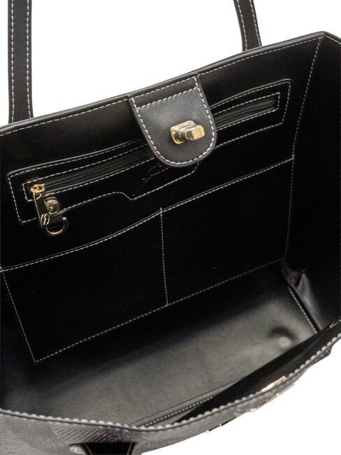 PLANETARIUM Sac à provisions monochrome gris clair/noir - Sacs pour Femme