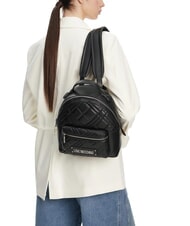 LOVE MOSCHINO QUILTED Sac à dos avec poche po00bx - Sacs pour Femme - 5