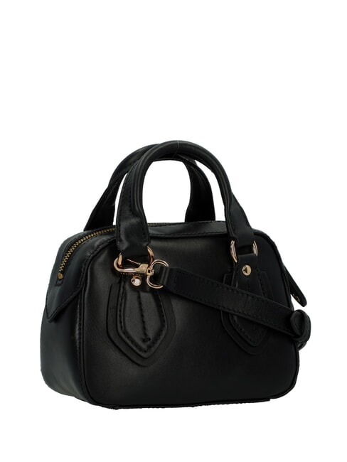 DAPHNE Mini sac de coffre en cuir black Gold - Sacs pour Femme