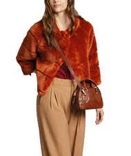 THE BRIDGE DAPHNE Mini sac de coffre en cuir MARRON - Sacs pour Femme - 5