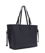 FURLA AVA Grand sac de courses en cuir bleu encre + bleu encre intérieur. - Sacs pour Femme - 2