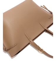 FURLA AVA Grand sac de courses en cuir caramel + noir intérieur. - Sacs pour Femme - 6