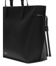 FURLA AVA Grand sac de courses en cuir noir+int noir - Sacs pour Femme - 3