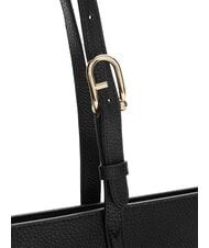 FURLA AVA Grand sac de courses en cuir noir+int noir - Sacs pour Femme - 4