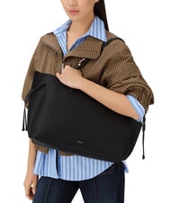 FURLA AVA Grand sac de courses en cuir noir+int noir - Sacs pour Femme - 5