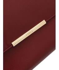 FURLA NADIA Sac bandoulière, sac porté croisé en cuir nappa rubis - Sacs pour Femme - 3