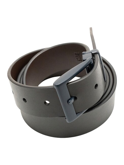 REVERSIBLE Ceinture en cuir double face noir/marron foncé - Ceintures