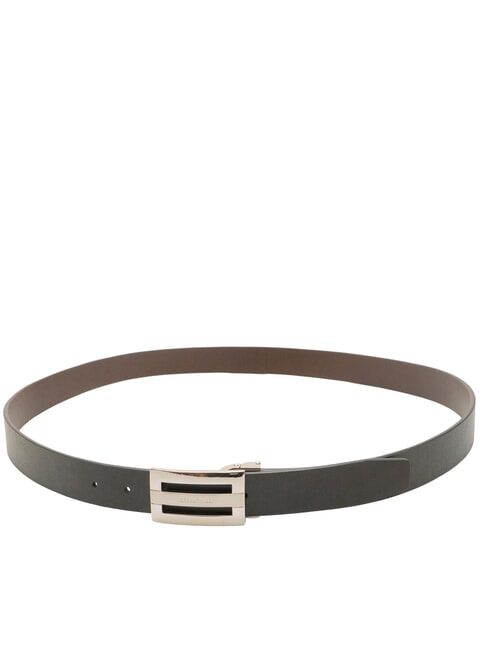 BUSINESS CASUAL ceinture en cuir noir/marron foncé - Ceintures