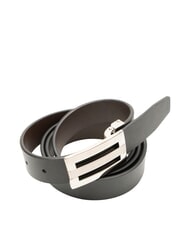 CERRUTI BUSINESS CASUAL ceinture en cuir noir/marron foncé - Ceintures - 3