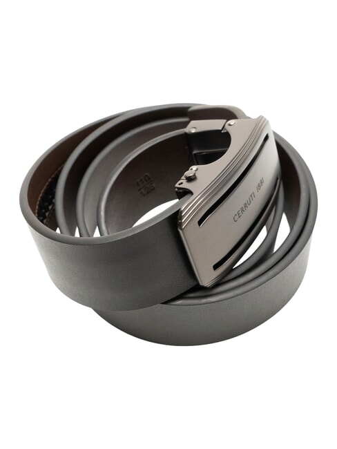 1881 Ceinture réversible en cuir noir/marron foncé - Ceintures