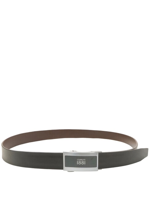 1881 Ceinture en cuir double face noir/marron foncé - Ceintures