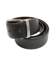 CERRUTI CASUAL ceinture en cuir noir/marron foncé - Ceintures - 3