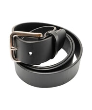 CERRUTI LOGO EMBOSSED Ceinture en cuir raccourcissable bleu - Ceintures - 3