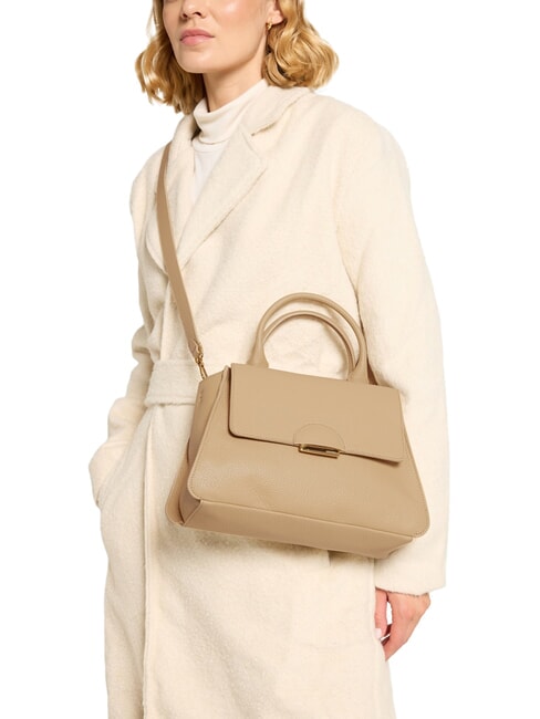 TALEA Mini sac porte-documents en cuir beige frais - Sacs pour Femme