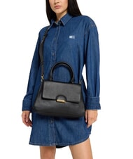 COCCINELLE TALEA Mini sac porte-documents en cuir Noir - Sacs pour Femme - 4