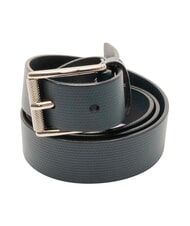 CERRUTI BUCKLE ceinture en cuir bleu - Ceintures - 3
