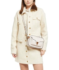 COCCINELLE BEAT SOFT Petit sac à bandoulière blanc - Sacs pour Femme - 4